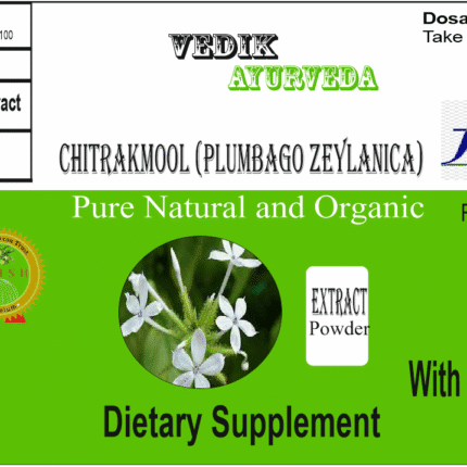 Vedik Ayurveda Chitrak Extract Powder Pack of 100 Gram