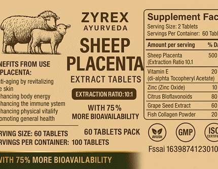 Sheep Placenta Extract Tablets -60 Tablets Pack