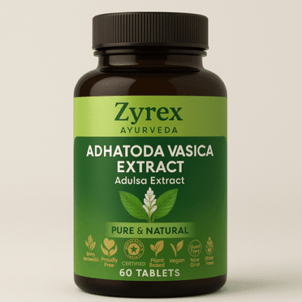 Zyrex Ayurveda Adhatoda Vasica I Adulsa Extract Tablets Pack of 60 Tablets