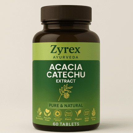 Zyrex Ayurveda Acacia Catechu Extract Tablets Pack of 60 Tablets Pack
