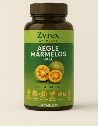 Zyrex Ayurveda Aegle Marmelos / Bael Extract Tablets Pack of 60 Tablets Pack