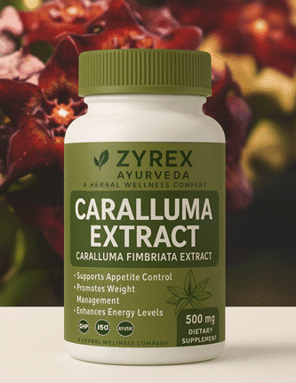 Zyrex Ayurveda Caralluma Extract | Caralluma Fimbriata Extract Tablets Pack of 60 Tablets Pack
