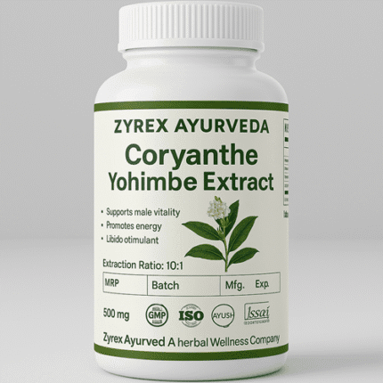 Zyrex Ayurveda Corynanthe Yohimbe Extract Tablets Pack of 60 Tablets Pack