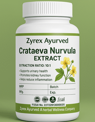Zyrex Ayurveda Crataeva Nurvula Extract Tablets Pack of 60 Tablets Pack