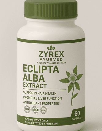 Zyrex Ayurveda Eclipta Alba Extract Tablets Pack of 60 Tablets Pack