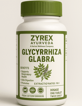 Zyrex Ayurveda Glycyrrhiza Glabra  Tablets Pack of 60 Tablets Pack