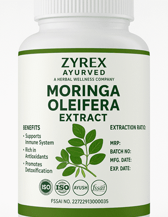 Zyrex Ayurveda Moringa Oleifera Extract Tablets Pack of 60 Tablets Pack