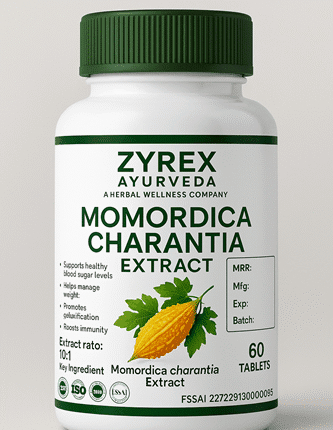 Zyrex Ayurveda Extract Momordica Charantia Tablets Pack of 60 Tablets Pack