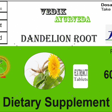 Vedik Ayurveda Dandelion roots Extract Tablets Pack of 60 Tablets