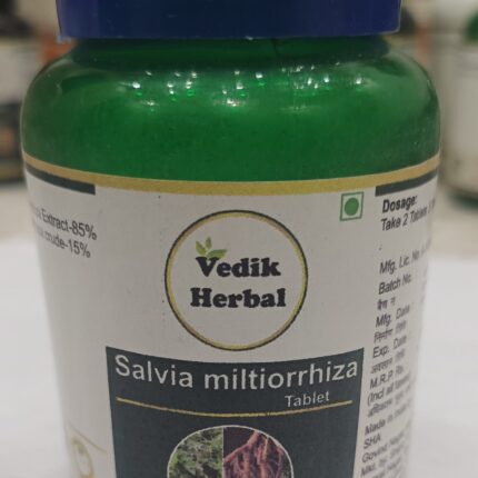 Vedik Herbal Salvia Miltiorrhiza / Danshen / Red Sage Extract Tablets pack of 180 Tablets