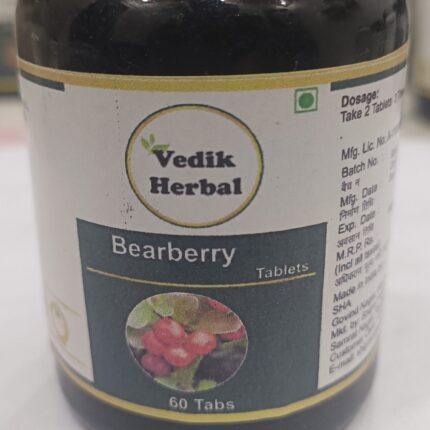 Vedik Bearberry / Arctostaphylos / Uva Ursi Extract Tablets - 60 Tablets Pack