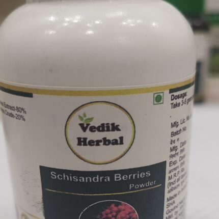 Vedik Herbal Schisandra Chinensis / Magnolia Berry / Five-Flavor Fruit / Schisandra Berries Extract Powder Pack of 100 Gram