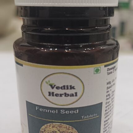 Vedik Herbal Fennel Seeds (Foeniculum vulgare) Extract Tablets Pack of 60 Tablets
