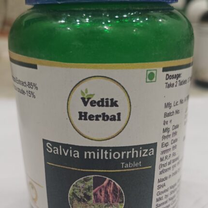 Vedik Herbal Salvia Miltiorrhiza / Danshen / Red Sage Extract Tablets pack of 60 Tablets