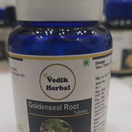 Vedik Goldenseal (Hydrastis Canadensis) Root Extract Tablets Pack of 120 Tablets