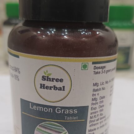 Shree Herbal Lemongrass / Lemon Grass Extract Tablets Pack of 60 Tablets