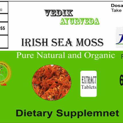 Vedik Ayurveda irish sea moss Extract Tablets Pack of 60 Tablets