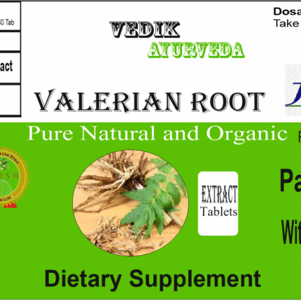 Vedik Ayurveda Valerian Root Extract Tablets Pack of 60 Tablets
