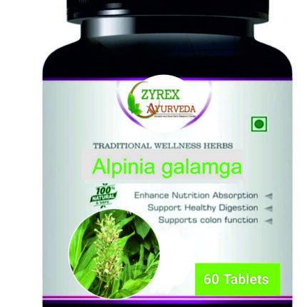 Zyrex Alpinia galamga(khulanjan) Extract Tablet Pack Of 60 Tablets