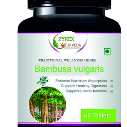 Zyrex Bambusa vulgaris(Bamboo) Extract Tablet Pack Of 60 Tablets