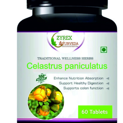 Zyrex Celastrus paniculatus(Jyotishmati) Extract Tablet Pack Of 60 Tablets