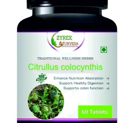 Zyrex Citrullus colocynthis(Indrain) Extract Tablet Pack Of 60 Tablets