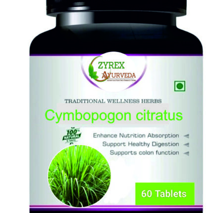 Zyrex Cymbopogon citratus( Lemon Grass) Extract Tablet Pack Of 60 Tablets