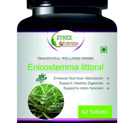 Zyrex Enicostemma littoral (Mamejava) Extract Tablet Pack Of 60 Tablets