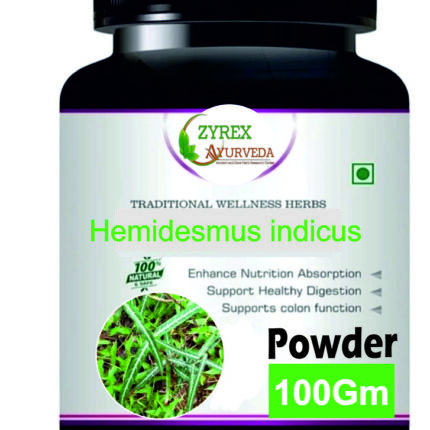 Zyrex Hemidesmus indicus(Anantmool) Extract Powder Pack Of 100 Gram Powder