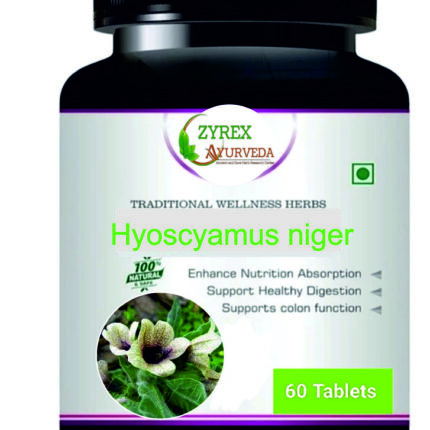Zyrex Hyoscyamus niger(Ajawain) Extract Tablet Pack Of 60 Tablets