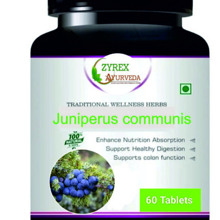 Zyrex Juniperus communis(Juniper Berry) Extract Tablet Pack Of 60 Tablets