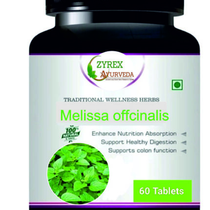 Zyrex Melissa officinalis(Lemon Balm) Extract Tablet Pack Of 60 Tablets