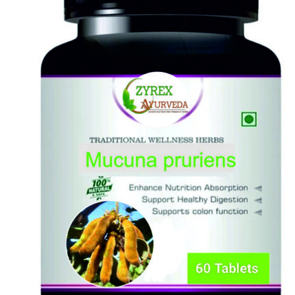 Zyrex Mucuna pruriens (Kaunch) Extract Tablet Pack Of 60 Tablets