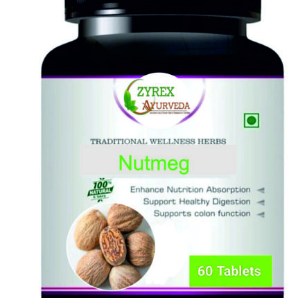 Zyrex Nutmeg(Jaiphal) Extract Tablet Pack Of 60 Tablets