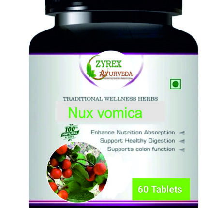 Zyrex Nux vomica(Kuchla) EXtract Tablet Pack Of 60 Tablets