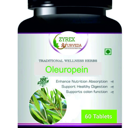 Zyrex Oleuroplein lappa(Olive Leaf) Extract Tablet Pack Of 60 Tablets