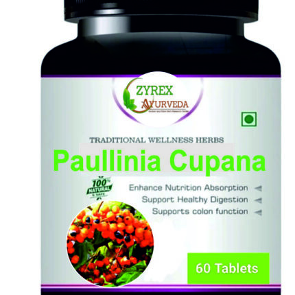 Zyrex Paullinia Cupana Var.Sorbills(Guarana Seed) Extract Tablet Pack Of 60 Tablets