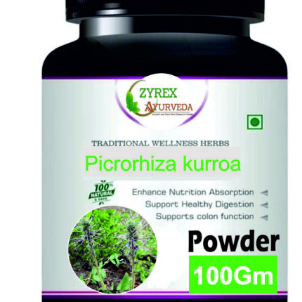 Zyrex picrorhiza kurroa(Kutki) Extract Powder Pack Of 100 Gram Powder