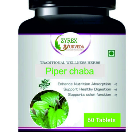 Zyrex Piper chaba(Chavak) Extract Tablet Pack Of 60 Tablets