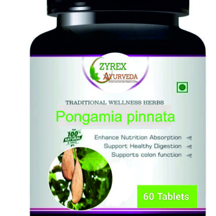 Zyrex Pongamia pinnata(Karanj) Extract Tablet Pack Of 60 Tablets