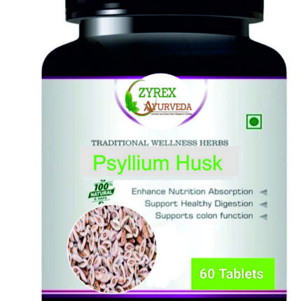 Zyrex Psyllium Husk(Isabgol) Extract Tablet Pack Of 60 Tablets