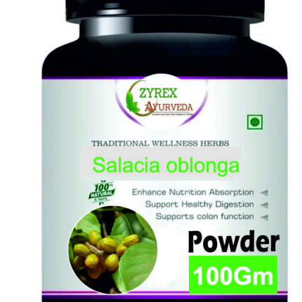 Zyrex Salacia oblonga(Saptrangi) Extract Powder Pack Of 100 Gram Powder