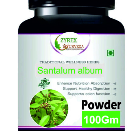 Zyrex Santalum album(Sandalwood) Extract Powder Pack Of 100 Gram Powder