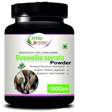 Zyrex Boswellia serrata(Sallai guggal) Extract Powder Pack Of 100 Gram