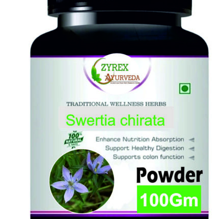 Zyrex Swertia chirata(Chirayta) Extract Powder Pack Of 100 Gram Powder