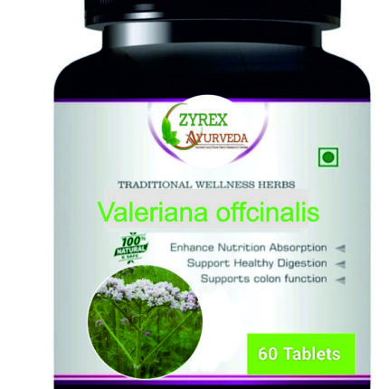 Zyrex Valeriana officinalis(Valerian) Extract Tablet Pack Of 60 Tablets