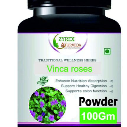 Zyrex Vinca roses(Sadabahar) Extract Powder Pack Of 100 Gram Powder