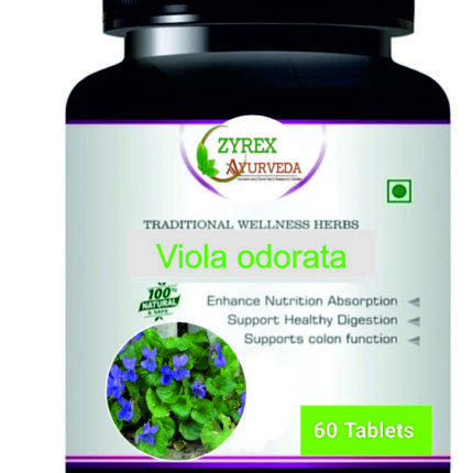 Zyrex Viola odorata(Banafsha) Extract Tablet Pack Of 60 Tablets
