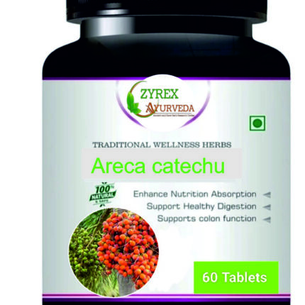 Zyrex Areca catechu(Betel-nut Palm) Extract Tablet Pack Of 60 Tablets
