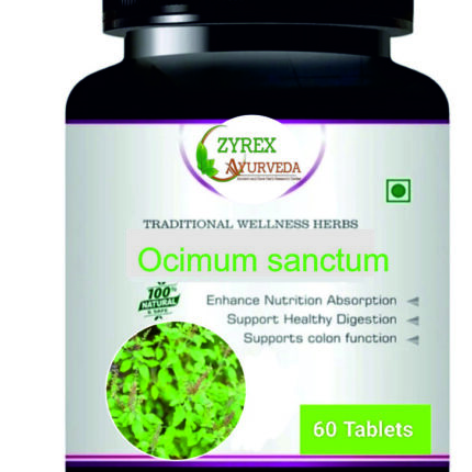 Zyrex Ocimum sanctum(Tulsi) Extract Tablet Pack Of 60 Tablet